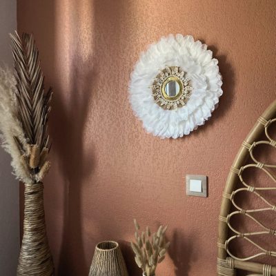 Miroir Juju Hat « Perle d’Agafay » – Un éclat bohème entre désert et mer
